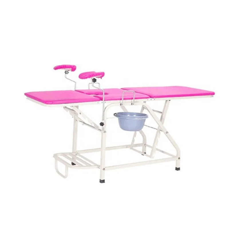 Manual gynecological bed price low quality high sale stainless steel material
