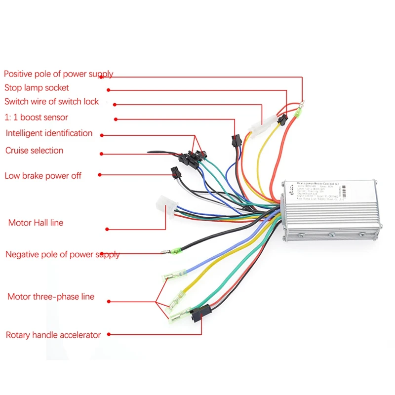 250W 350W Universal Brushless Electric Bicycle Controller Brushless Speed Motor Controller E-Bike Scooter