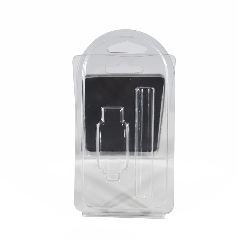 Custom OEM 1ml 0.5 Gram Plastic Clamshell Preheat Empty Cartridge Blister Packaging