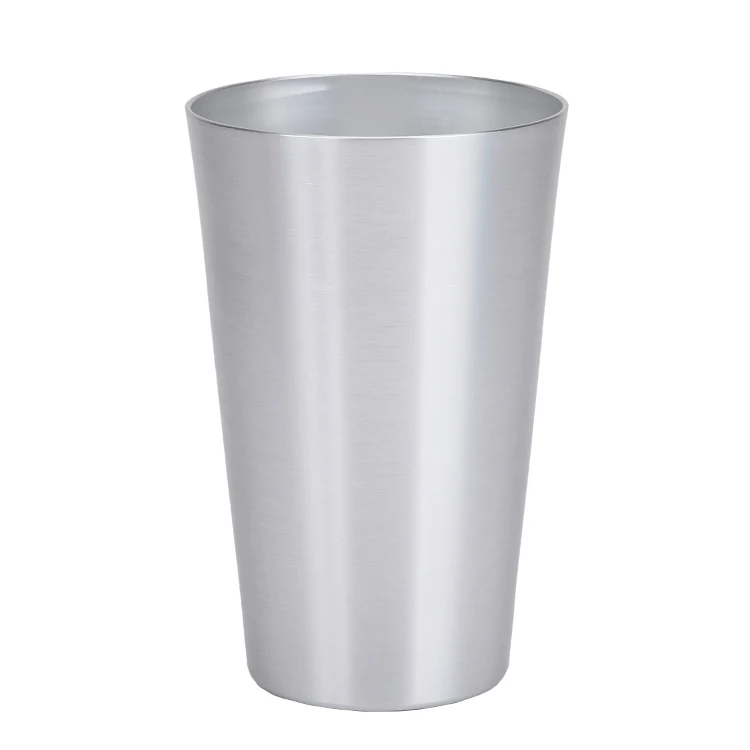 Пищевой прямой алюминиевый стакан для воды, сока, кофе, горячих одноразовых холодных напитков, пива, вина, кружка, металлическая чашка