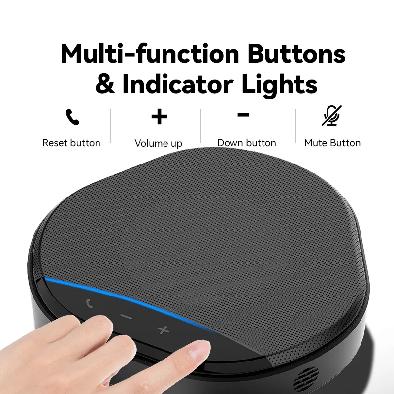 Anywii Hot Selling Usb Wireless Professional Omnidirectional Speaker Conference Microphone Speakerphone With Best Audio