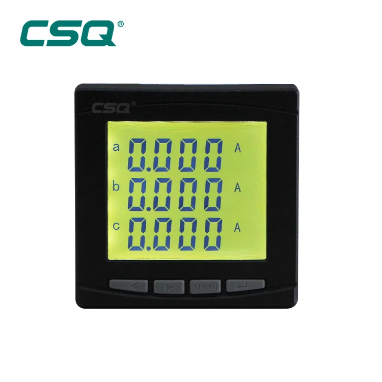 
3 Phase Digital Electric Meter AC CE LCD Display Multifunction Power Meter with RS485 manufacturer 
