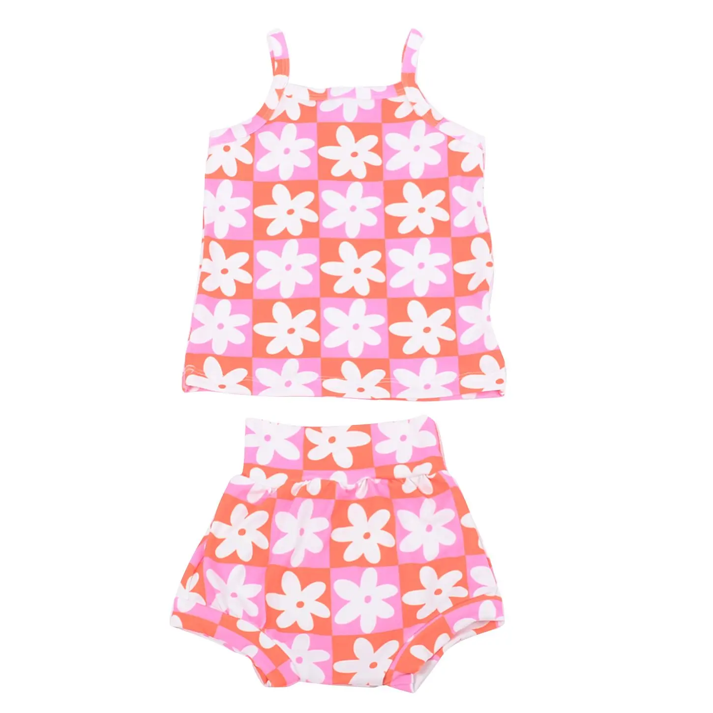 USA Pure cotton five-point star print baby set American Independence Day 2 pcs bummies set baby girls backless set