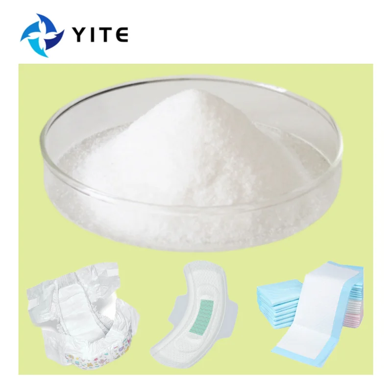 Stock High Rate Sanitary Pads Raw Material SAP Super Absorbent Polymer Powder