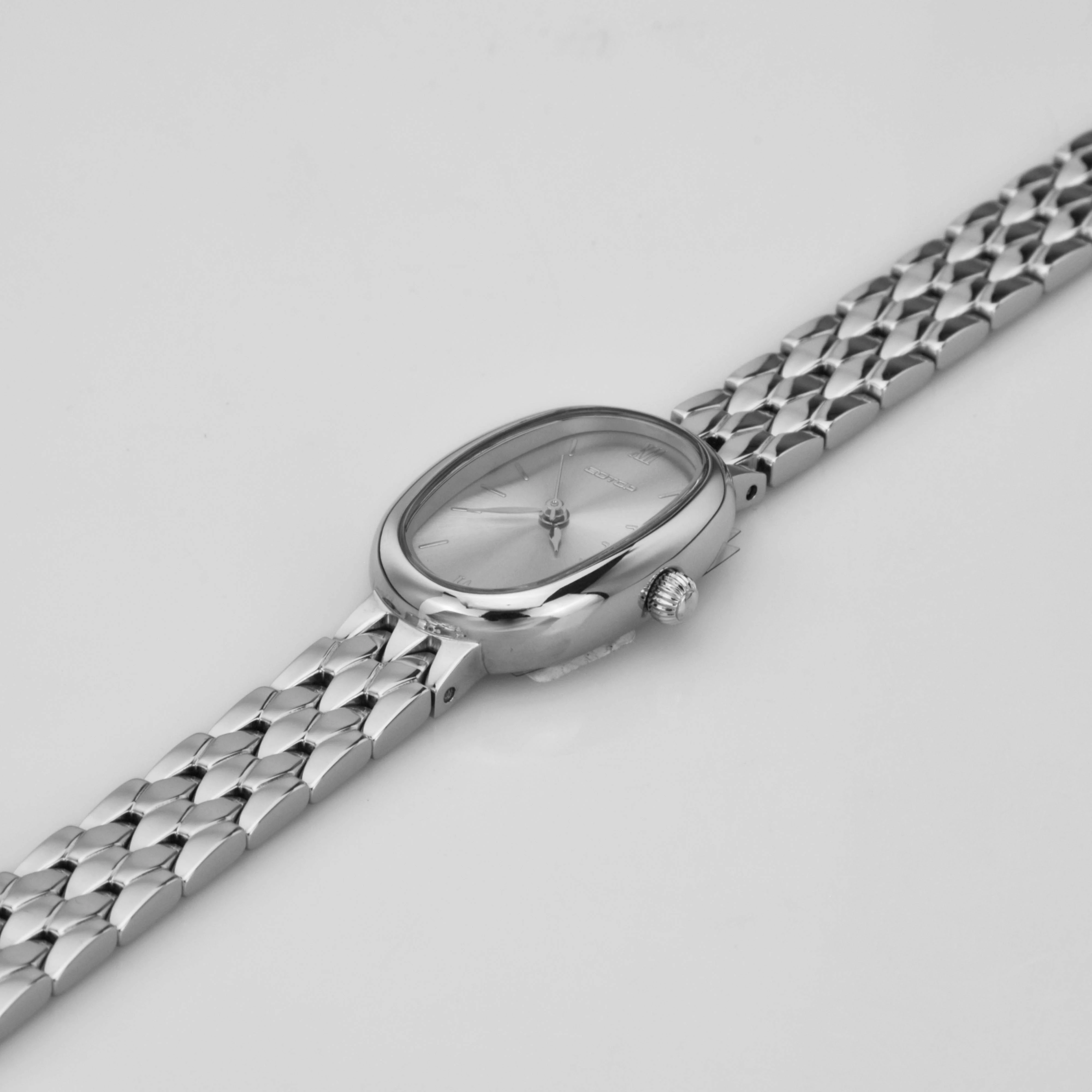 High End Personalized Quartz Stainless Steel Oval Watch for Ladies