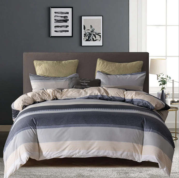 High Quality White Bed Sheets 100% Polyester Wholesale Printed Cheap All season Bedding Sets Luxury Custom Print