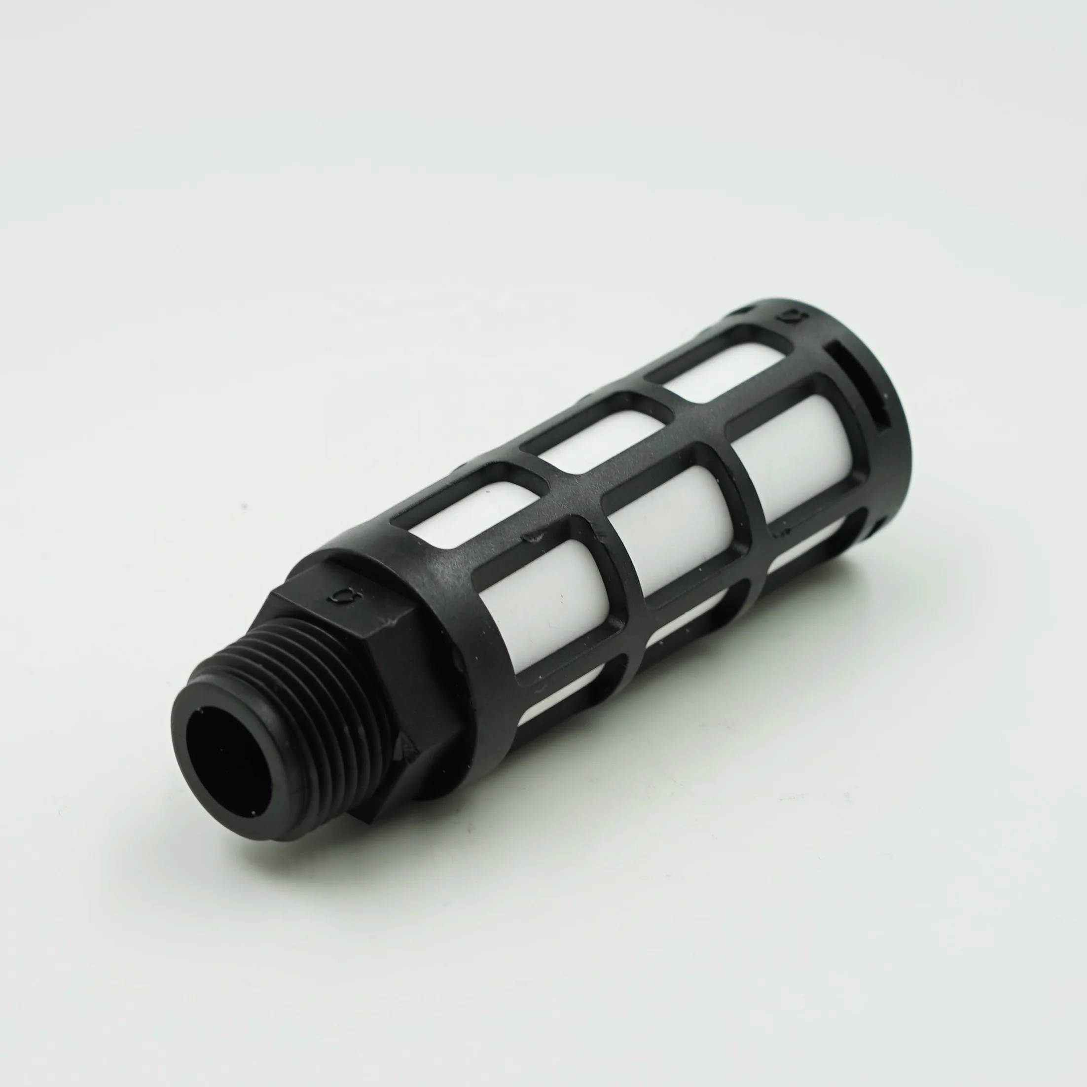 Plastic Pneumatic Silencer 1/4' Male Thread Big Body, PSU-02 Air compressor Muffler With Blue Black