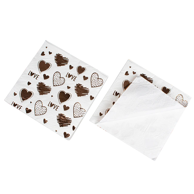 High quality custom logo servilletas de papel tissue dinner paper napkins serviettes