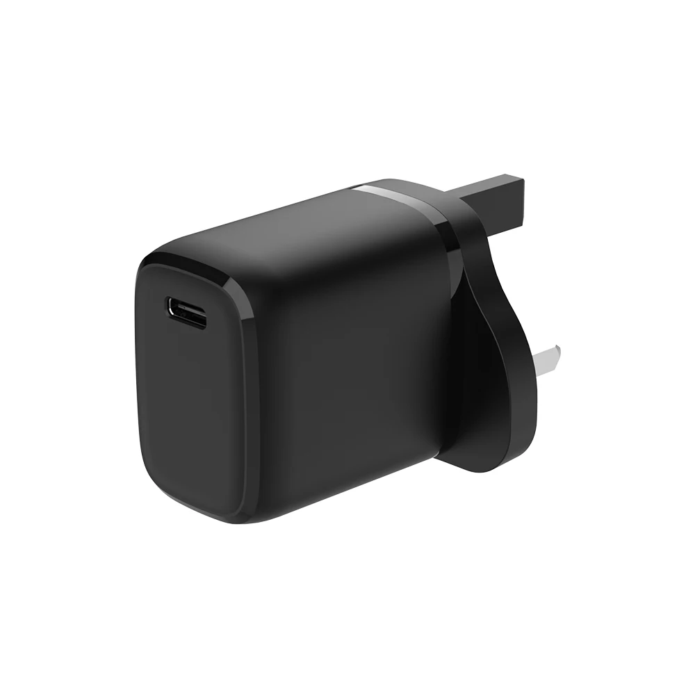 3 UK Pins single port PPS 30w usb-c power adapter fast charge mobile travel wall charger with CB CE ROHS ERP