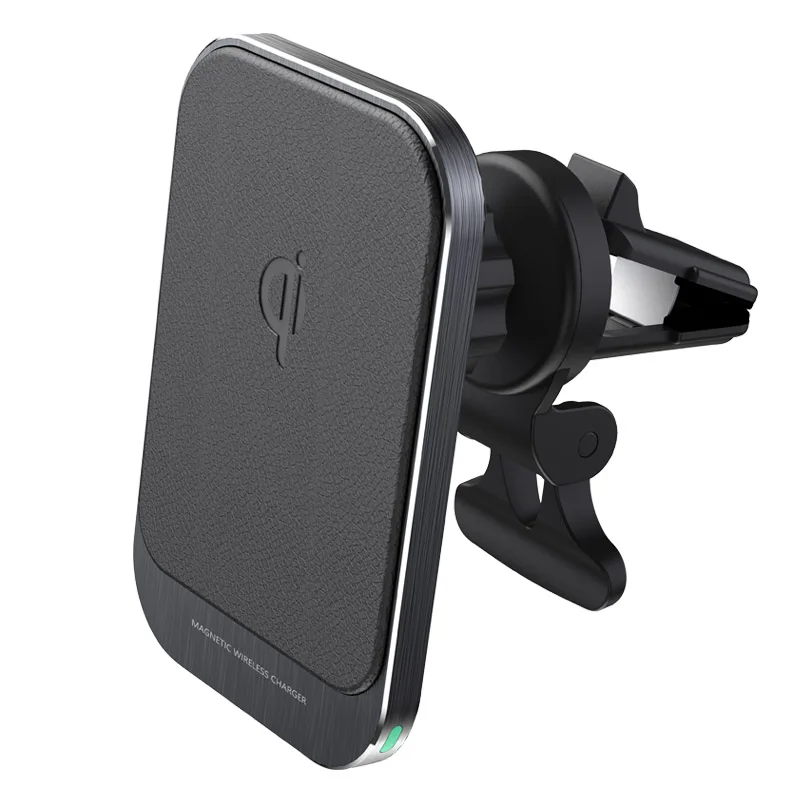 Black friday hot sales 15W Automatic car wireless charger holder Magnetic Charger 15W QI dual coil car mount For Iphone 12 13