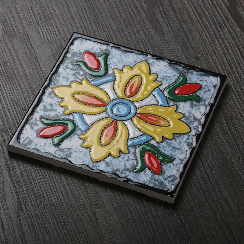 Moroccan style 300*300 antique flower feature ceramic decorative floor tiles