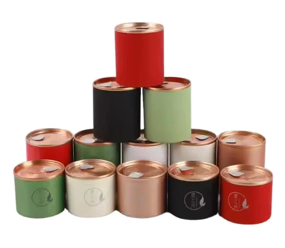 New Large Tea Cans Tinplate Metal Round Box Packaging Sealed and Green Mandarin Black Tea Green Tea