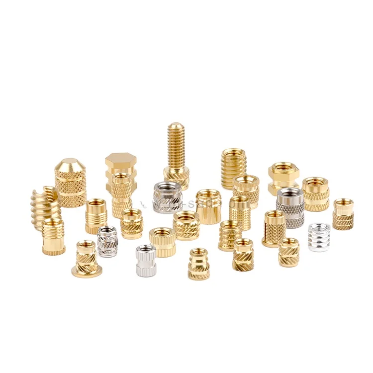Heat staking Installation Brass Nut Barrel Nut M2 M3 M4 M5 M6 M8 for PC PPS ABS PP