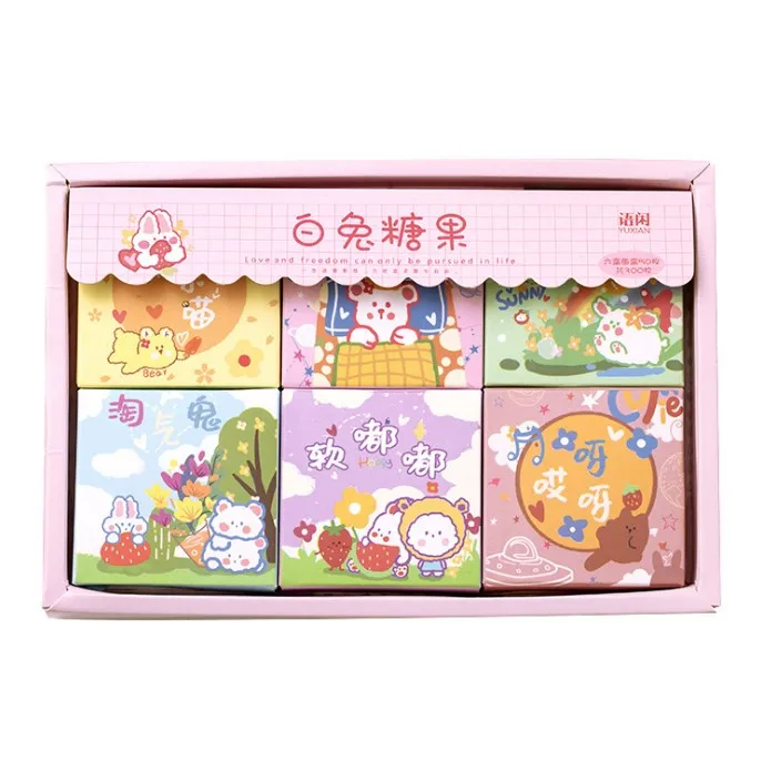 Милый кролик маскирующий стикер мультяшный Набор стикеров для скрапбукинга