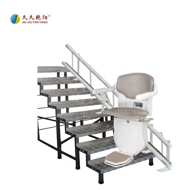 High quality JY-ZT portable materials aluminum straight track handicap stairway China aged person home stairs chair lift