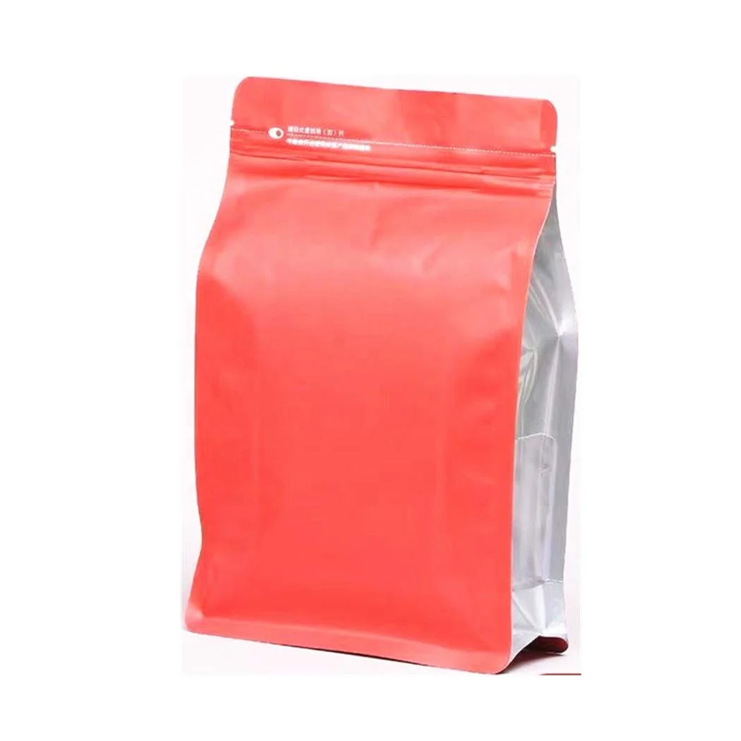 Mylar Plastic Custom Matte Black White Gold Food Packaging Pouches Resealable Zip Lock Stand Up Pouch Bulk Coffee Bags In Stock