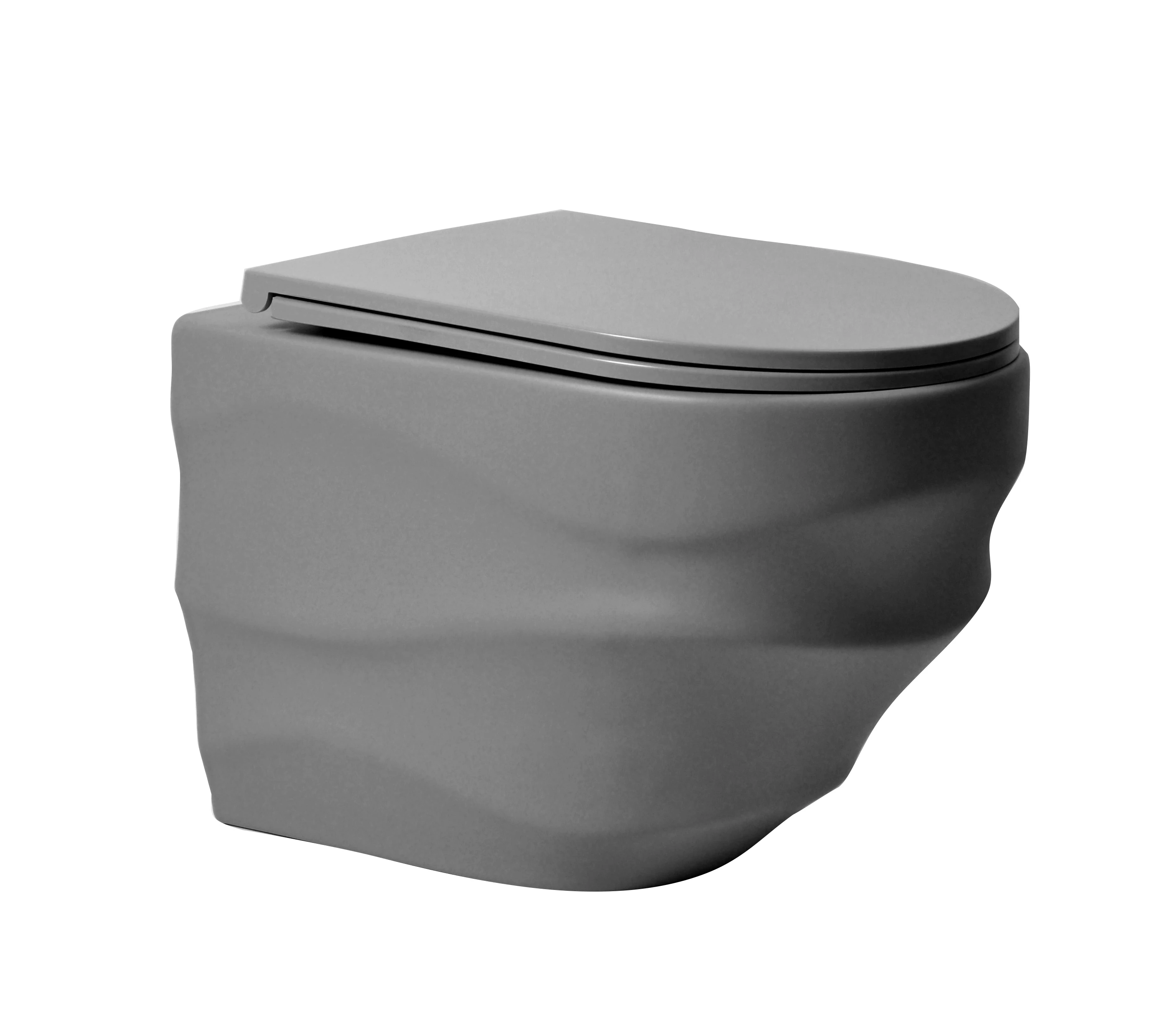 Wholesale Sanitary Ware Wall Mounted WC Wall Mounted Toilet WC Ceramic Wall Hanging Toilet With Water Tank