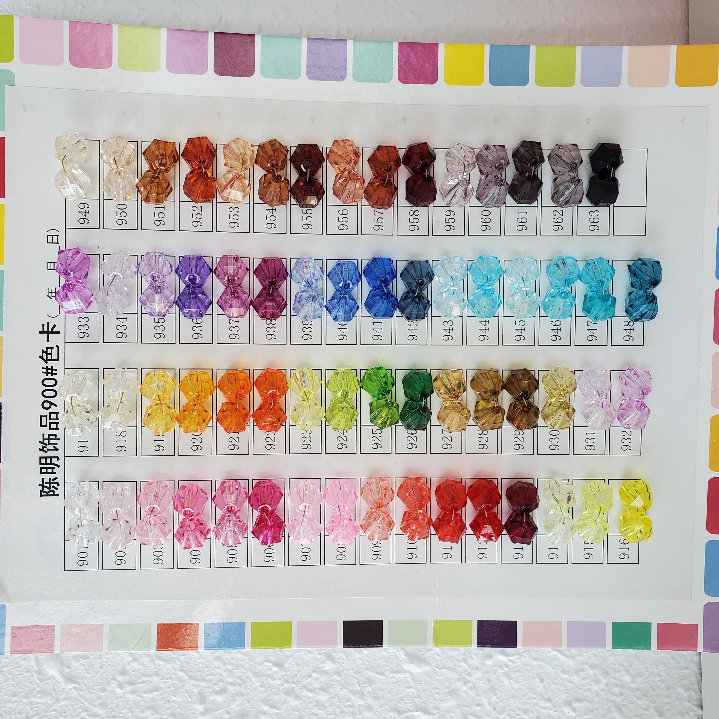 Beading Supplier China 500g/Bag 6mm -20mm Multi Colors  Acrylic Round Beads Bubble Gum Beads With Hole for Girls Jewelry Making