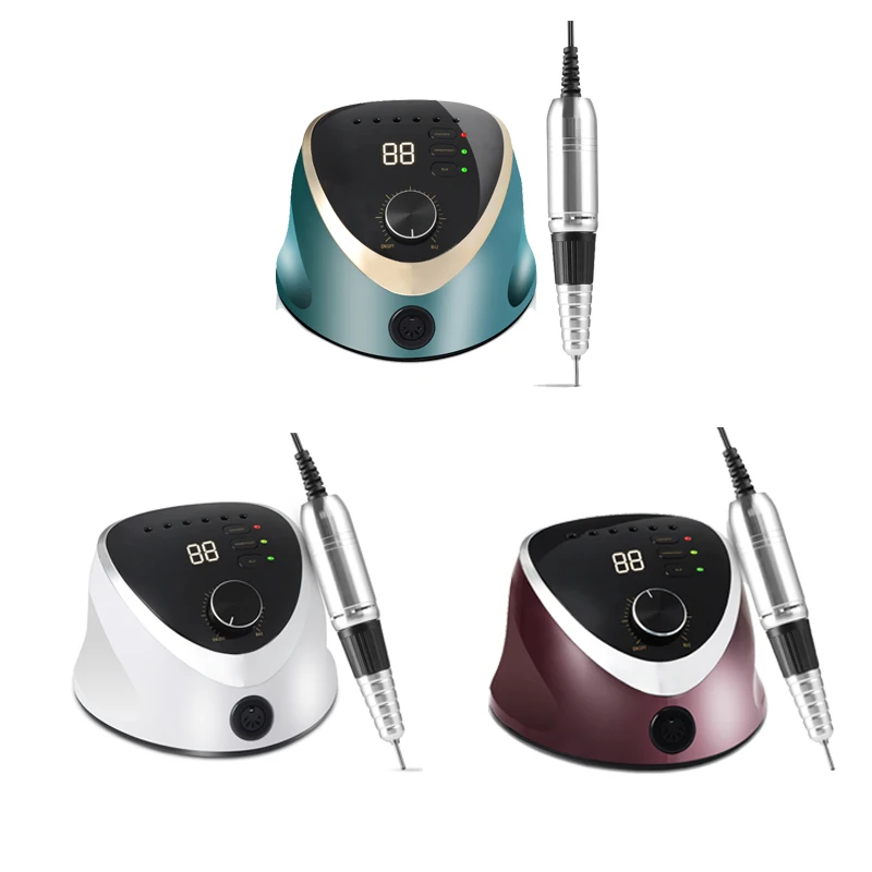 Portable nail drill machine manicure pedicure electric nail polisher 40000 rpm nail drill E file