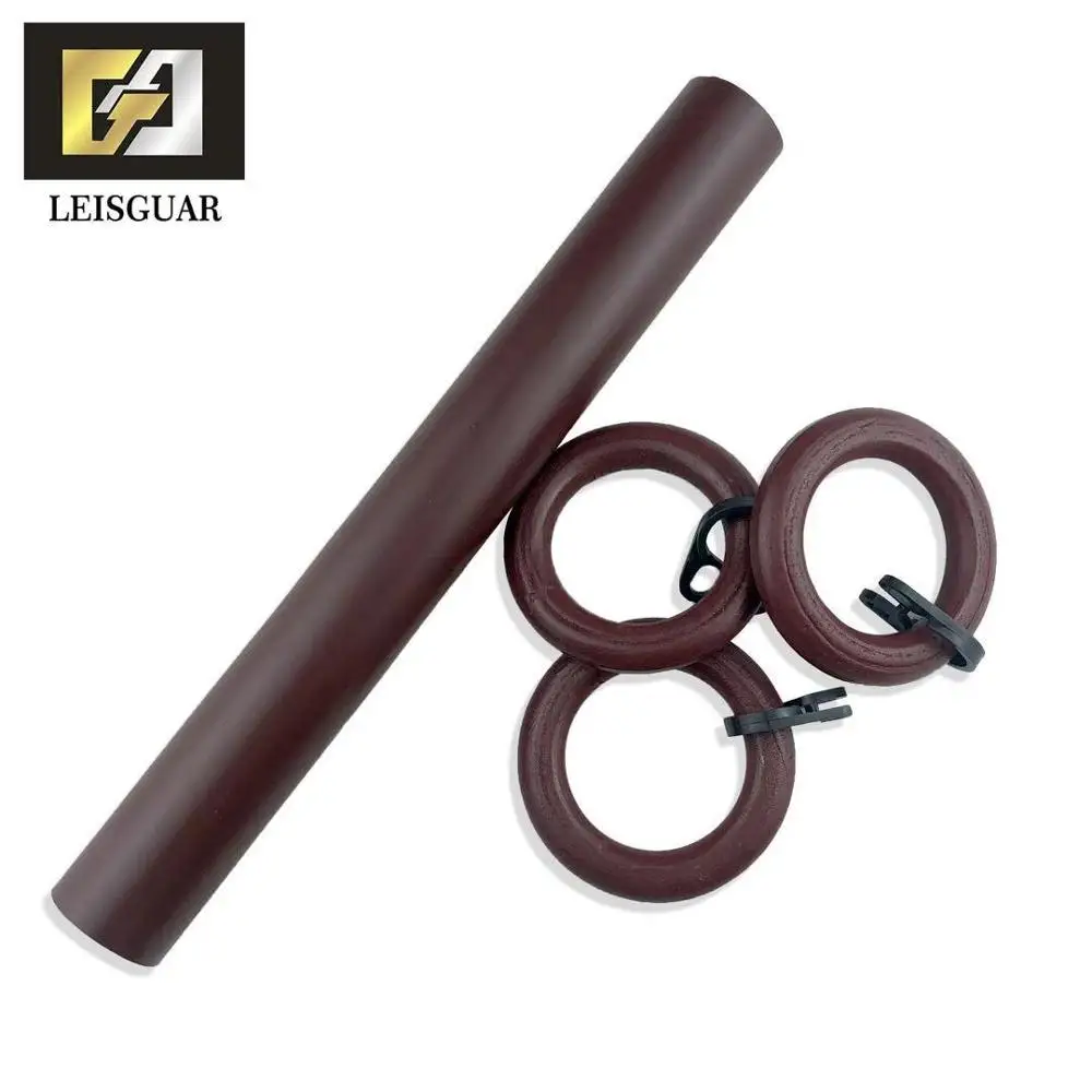 Wholesale  Round Pole Home Decoration Modern Wooden  Curtain Rod