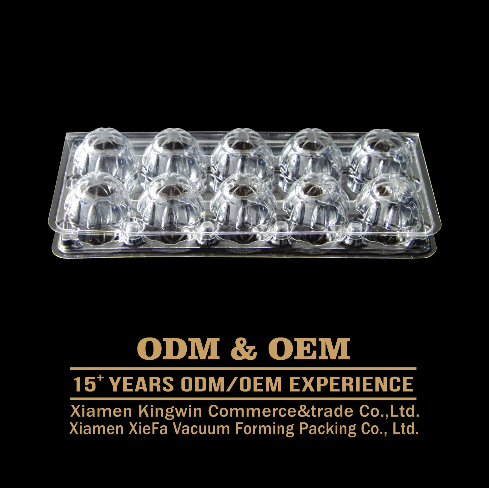 10 Holes Quail Eggs Tray PET Plastic Disposable Clear Blister Blister Packaging