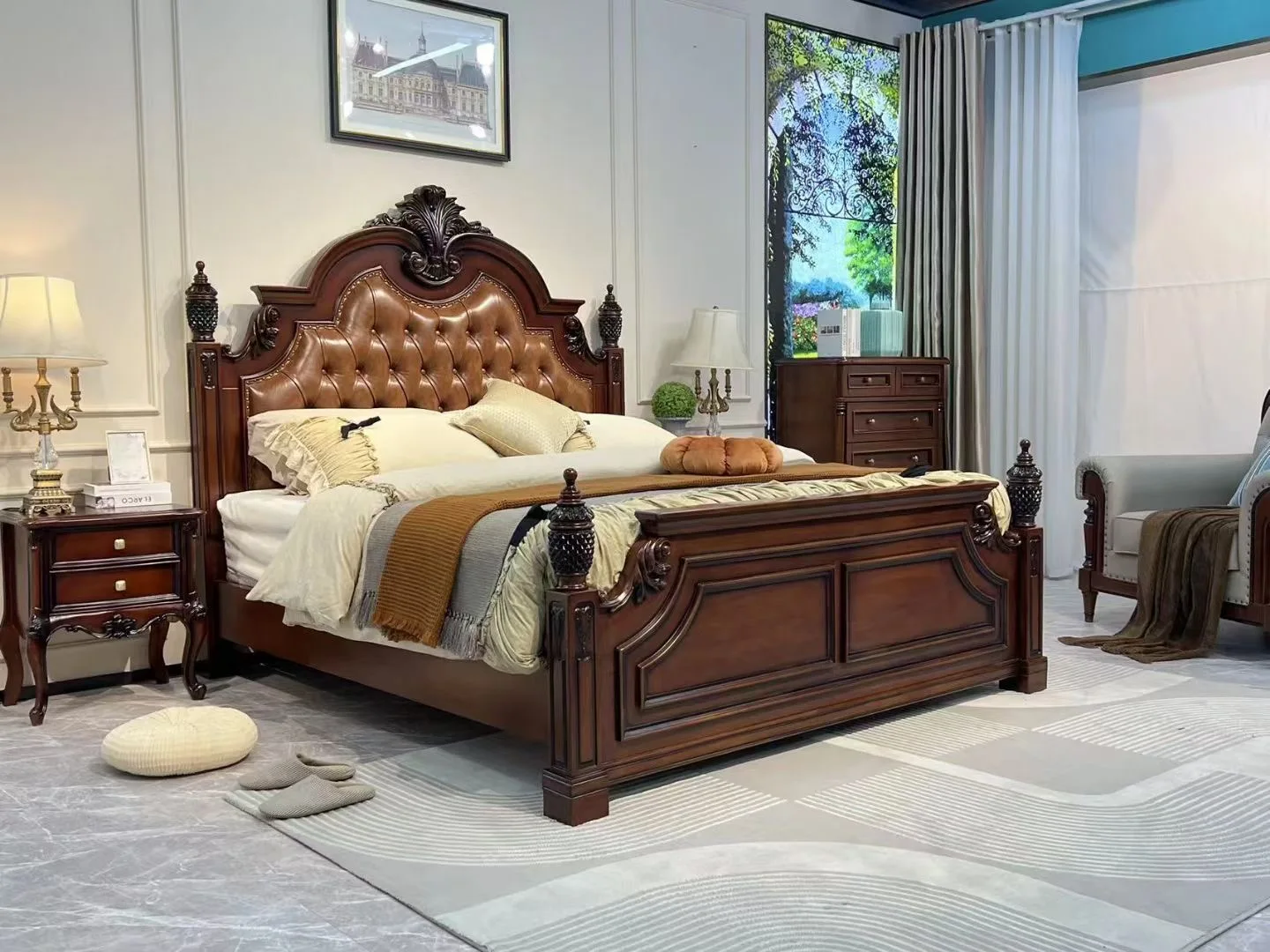 Super bedroom set factory selling modern home furniture luxury bedroom furniture set