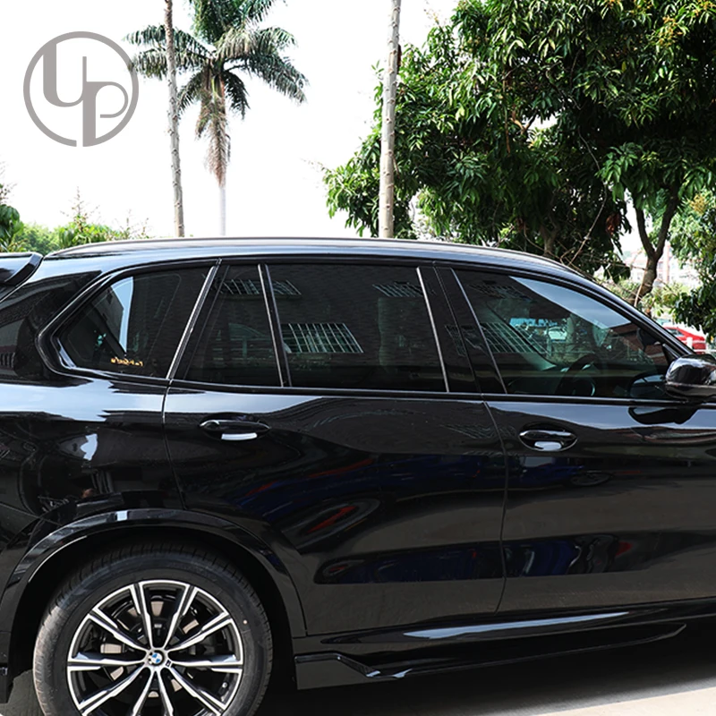 For X5 G05 Window Bright Black Trim Patch X5 Window Trims Kit G05 Glossy Black Door Side Trim Part Black Titanium Exterior Parts