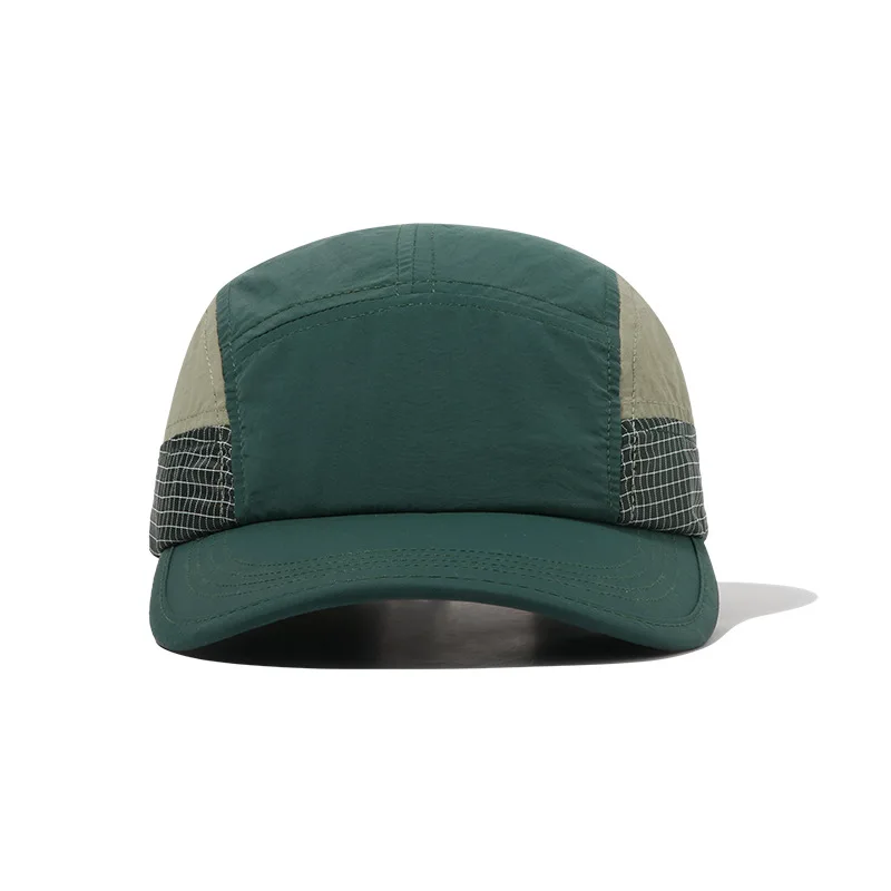 FF1108 Custom Quick Dry Baseball Cap Drawstring 5 Panel Running Camp Cap Sun Protection Cycling Hiking Camper 5 Panel Hat