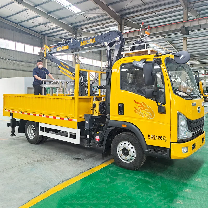 hot Sale Truck Crane 8 Ton steel crap grabber Pickup Truck mounted Crane for sale