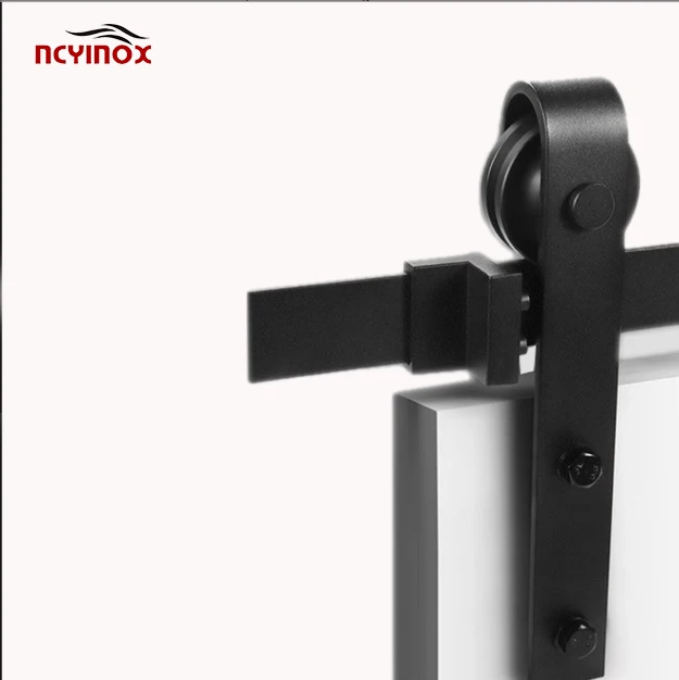 Hot Sale Bi-fold Sliding Barn Door Hardware Kit Four Door Panel Fittings Bi-folding Industrial Folding Door Roller