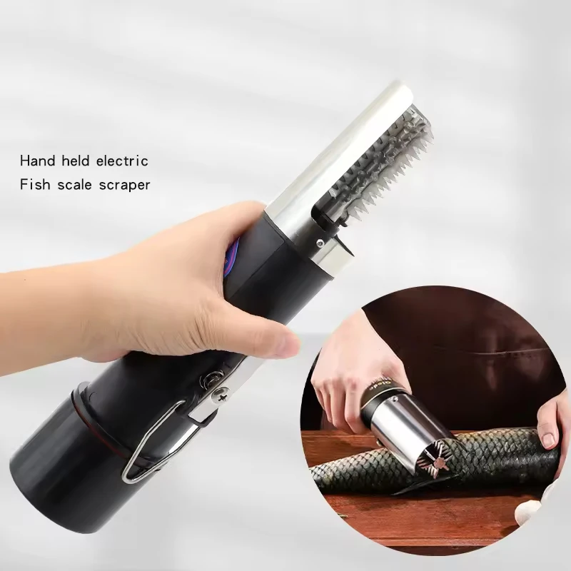 Household tools Electric Fish Scaler Powerful Cordless Fish Scale Scraper Remover Cleaner Kit Build in Rechargeable Battery