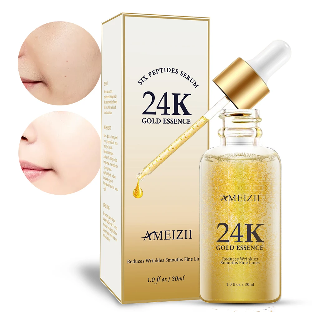 New Design Korea Skin Care 24K Gold Serum Skin Whitening Supplements Moisturizing Cosmetics Beauty Facial Essence Private Label