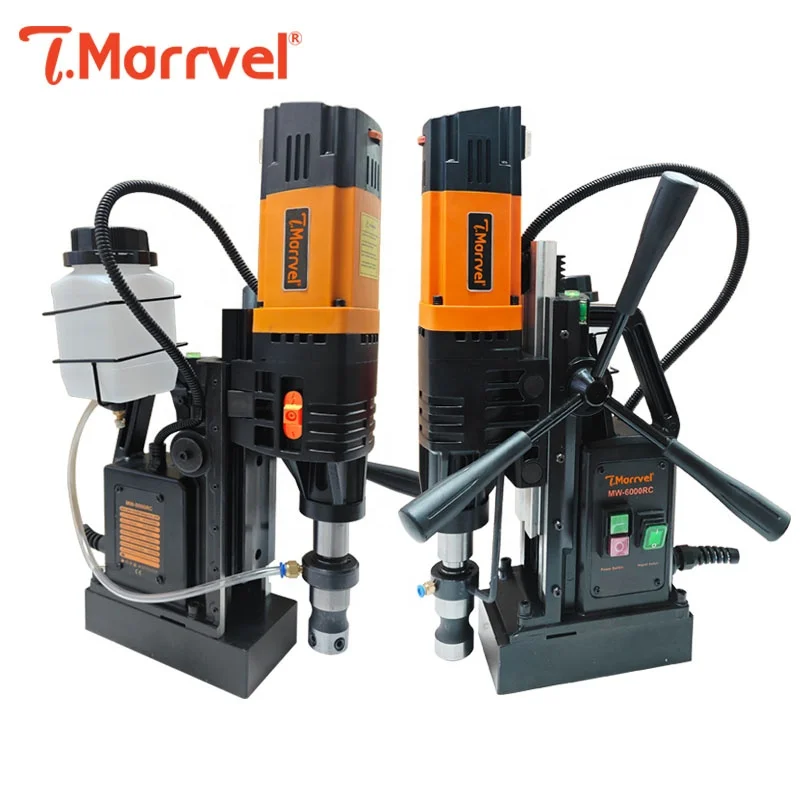 Portable Magnet Drill Engineering 220V High Power Industrial Multifunctional Magnetic Core Drill Adjustable Speed Magnetic Drill