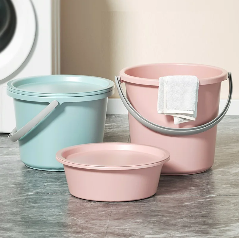 Factory Hot Sale Wholesale Customized Color Pp Plastic Bucket With Handle Plastic Bucket With Lid