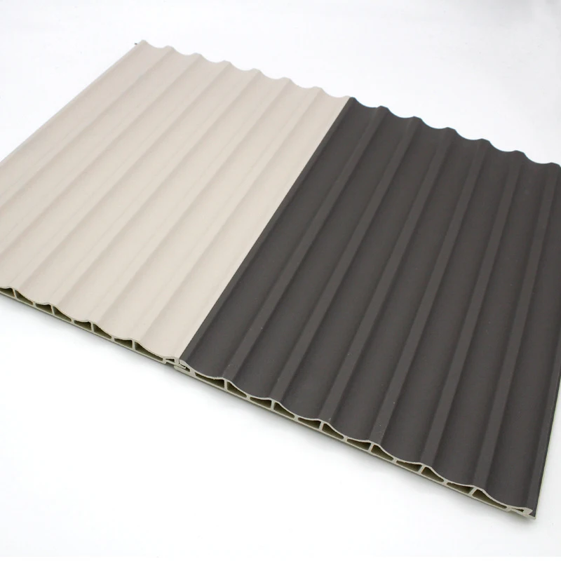 Mositure resistant wave molding customization waterproof fireproof pvc wpc wall panel 3d grille wall cladding board