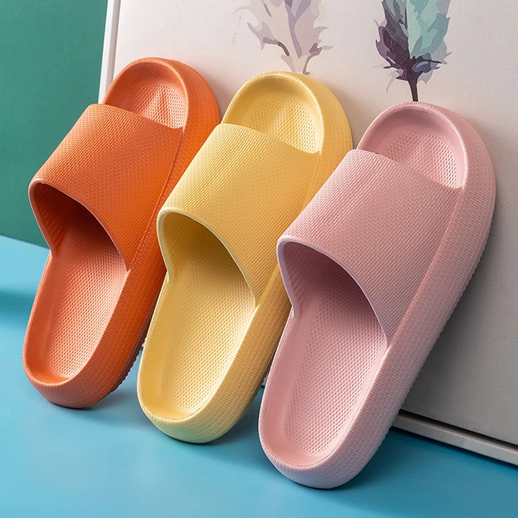 Wholesale Shower Summer Sandals Open Toe Soft Extra Thick House Slides Cloud Eva Slippers