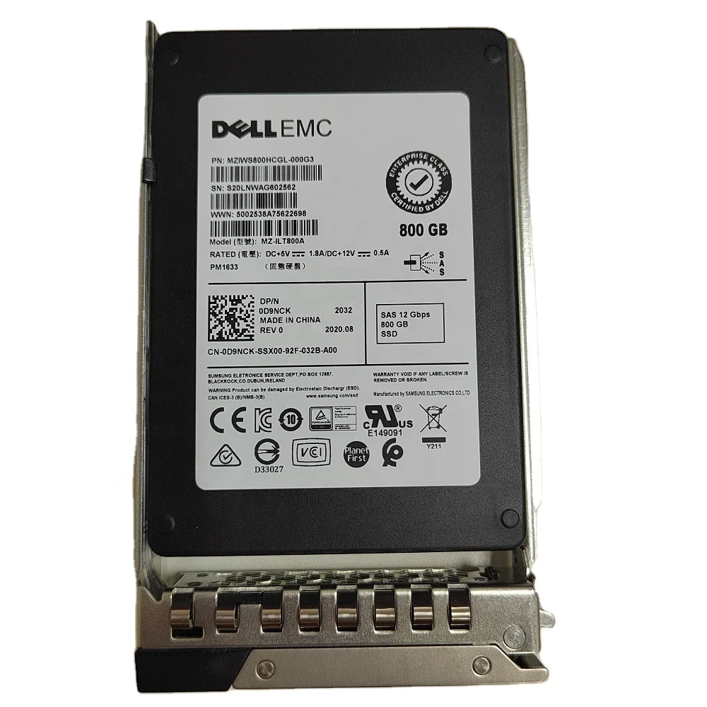 SSD Сервер DELL 800 ГБ SAS 2,5 дюйма SFF
