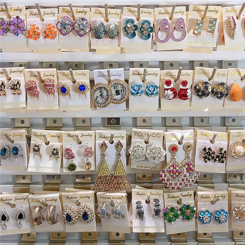 1kg 80-150pcs earring sale by weight mix random china yiwu jewelry wholesale in bulk