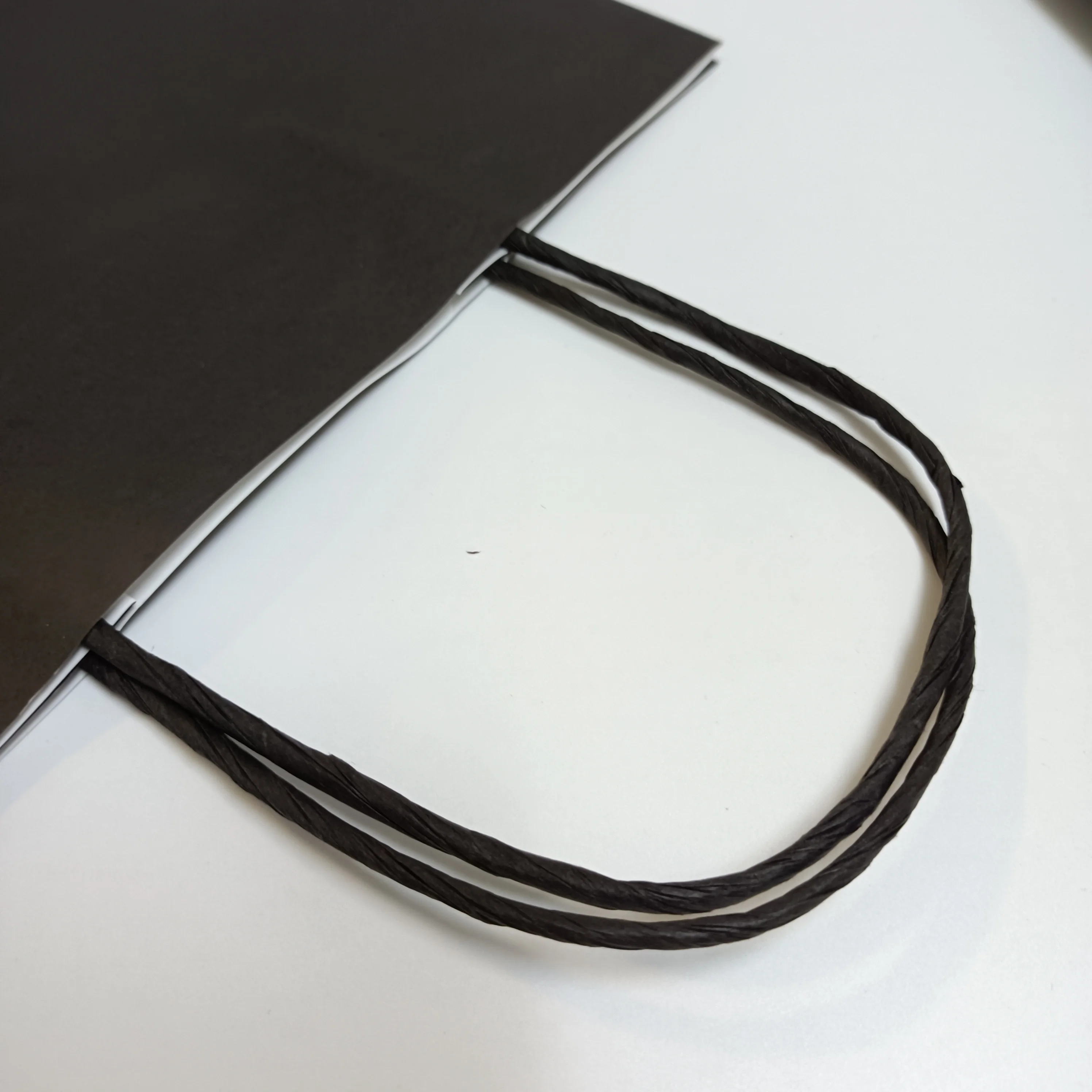 SP959 Cheap Brown Kraft Paper Bag with Twisted Handle Custom Logo printed food delivery bag for coffee takeaway