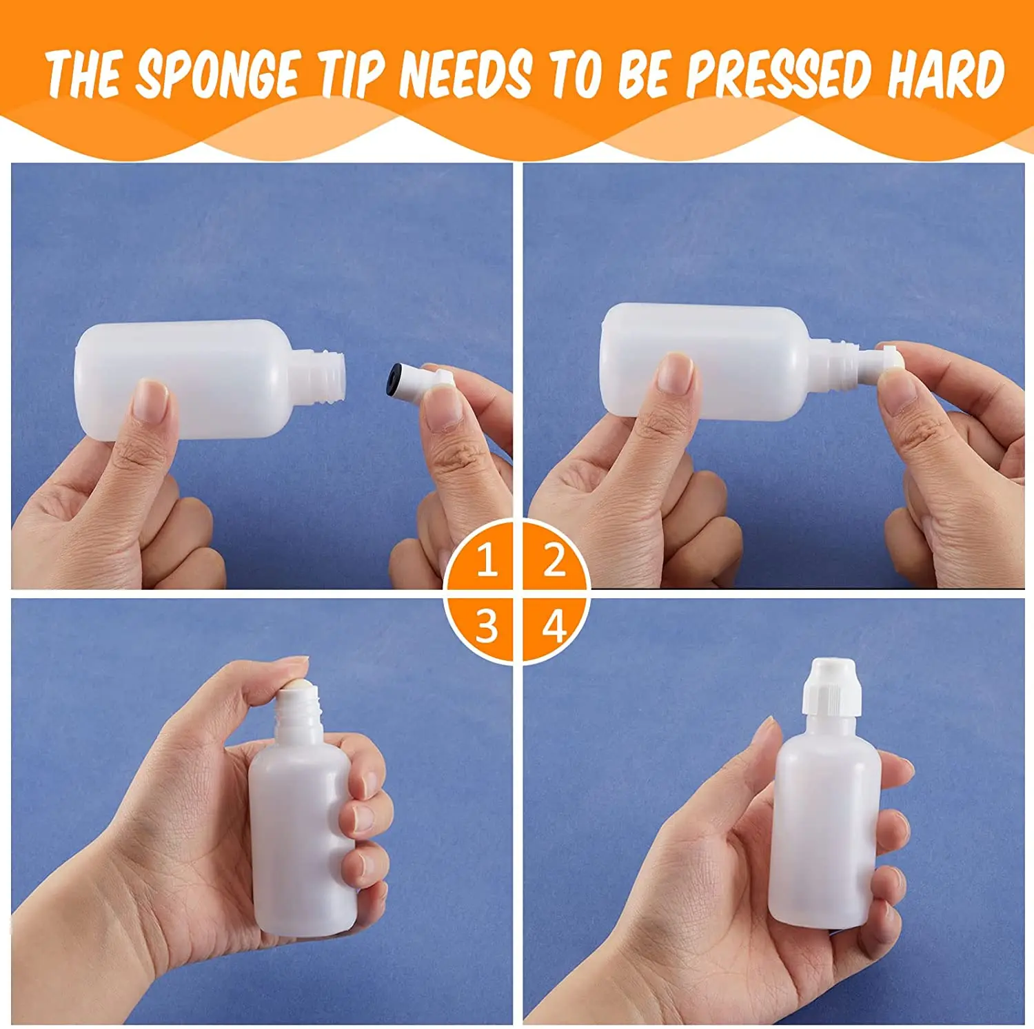 Mop Sponge Tip Empty Squeeze Bottle Dauber Top Applicator Bingo Marker