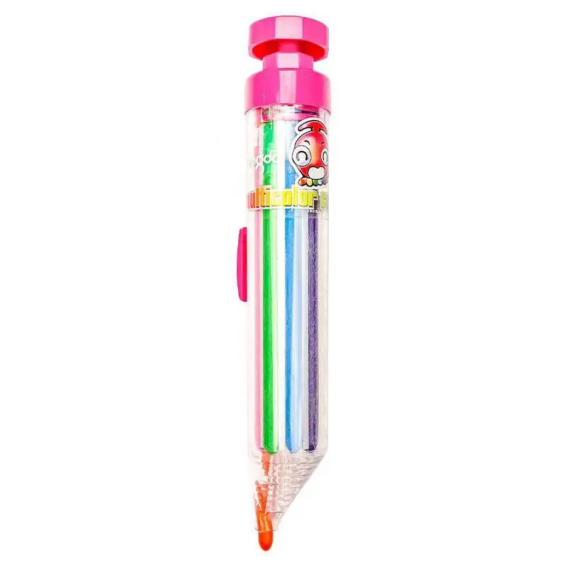 8 Colors rotate 8 in 1 color crayon Multi-color Retractable press pen Push Type crayon Creative For Kids Graffiti Painting