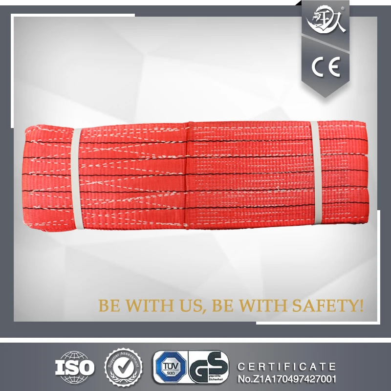 High Quality Of 150MM 5Ton Durable Double Eye Flat Webbing Sling
