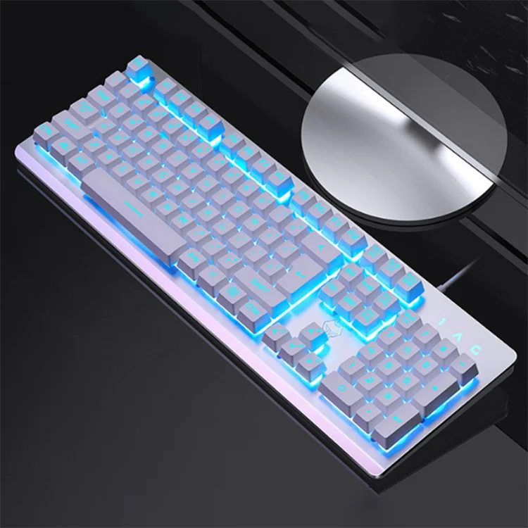 Красочное освещение игровая механическая клавиатура для ПК геймера