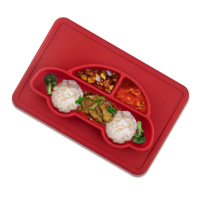 Лидер продаж, автомобильная силиконовая тарелка, не содержит Бисфенол А, подходит для микроволновой печи, можно мыть в посудомоечной машине, для пищевых продуктов, силиконовая тарелка для детского питания