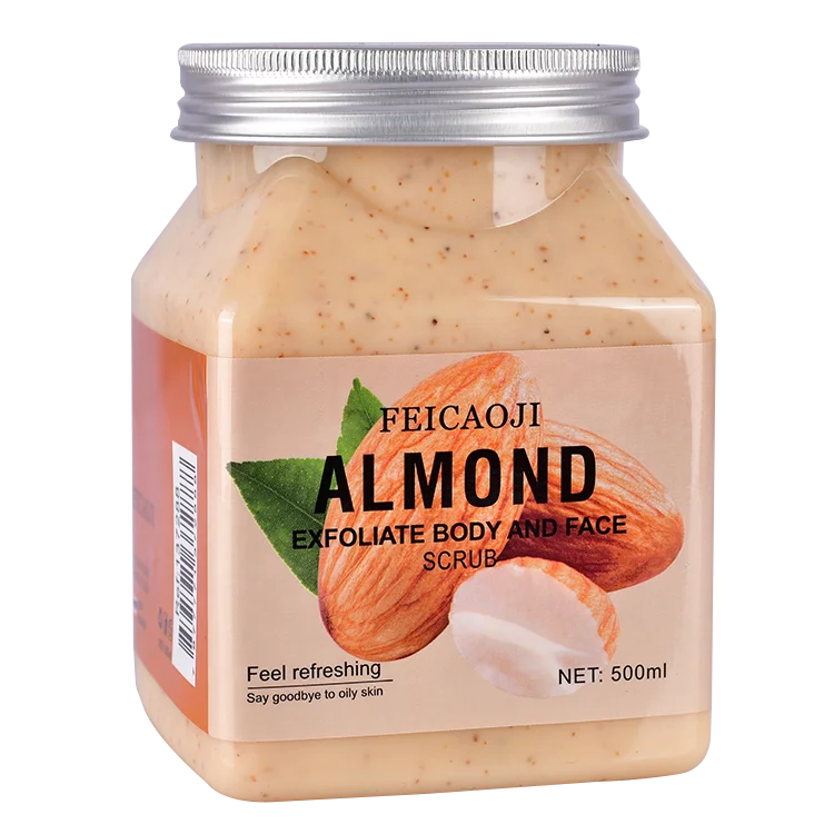 New organic whitening Arrival Skin Care SPA Whitening Moisturizing Body Scrub Private Label Exfoliating Almond Body Scrub