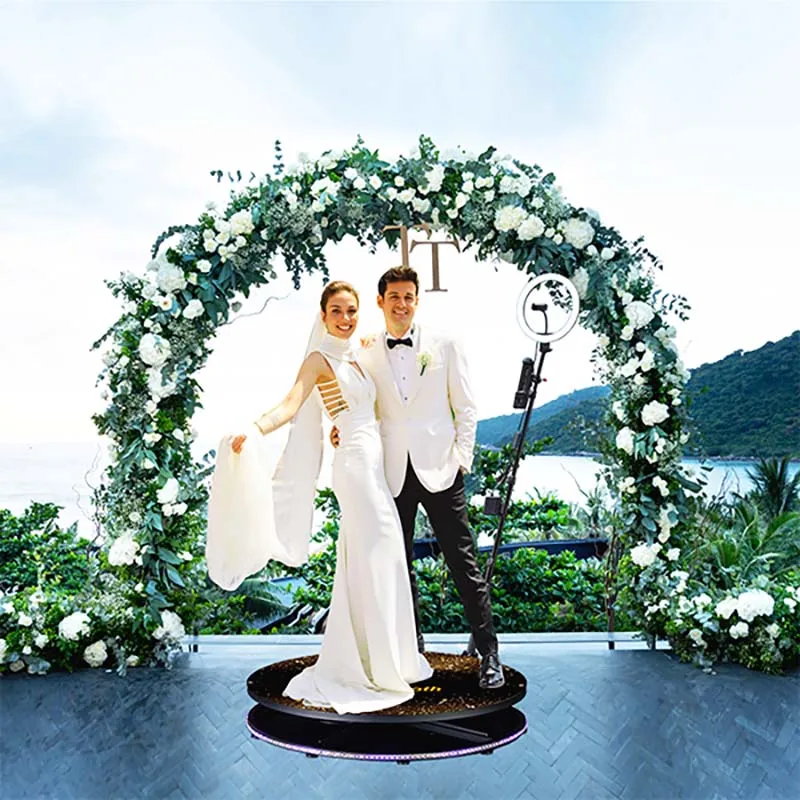 Wholesale Customized 360 Photo Booth Lighting Battery Powered Color Change Led Light For 360 Photo Booth Free Shipping By Air