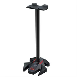 Headphone Stand Headset Holder Gaming Earphone Stand with Aluminum Supporting Bar Flexible Headrest ABS Solid Base