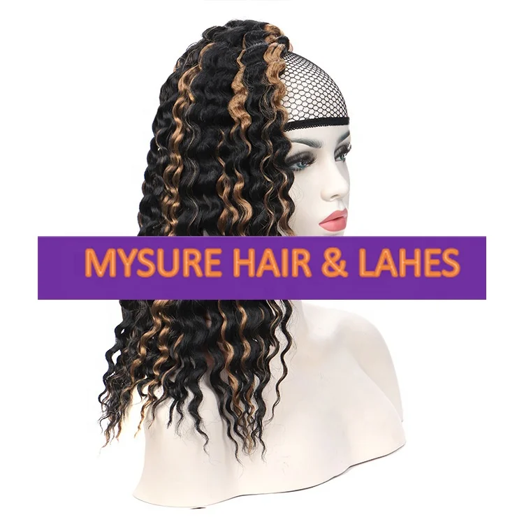  MYSURE вязаные крючком волосы 22 дюйма плетеные глубокие 28