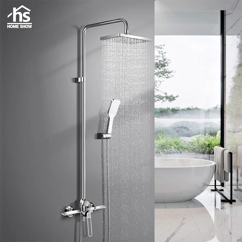High Quality Manufacturer Customized Brass Bathroom Shower Rain Shower Set
