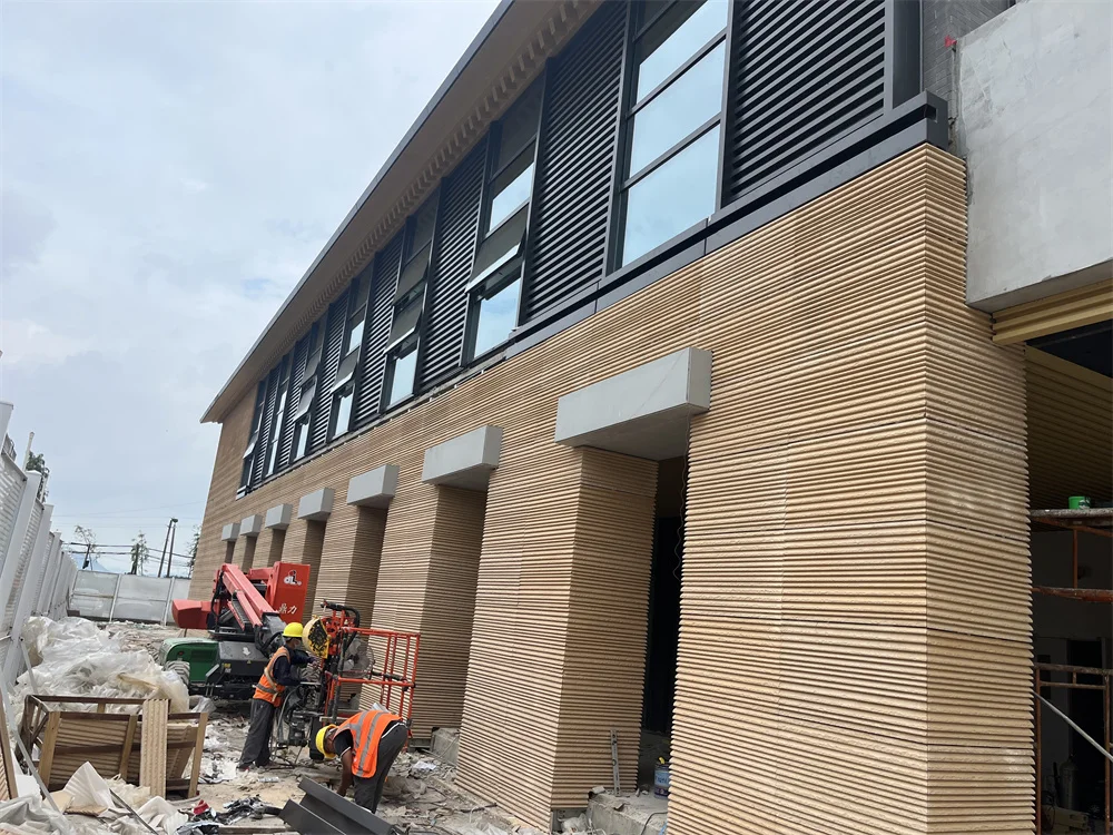 Non-Asbestos Factory Price Rammed Earth Grain 3D MCM Concrete Wall Cladding Panel Board for Exterior Siding